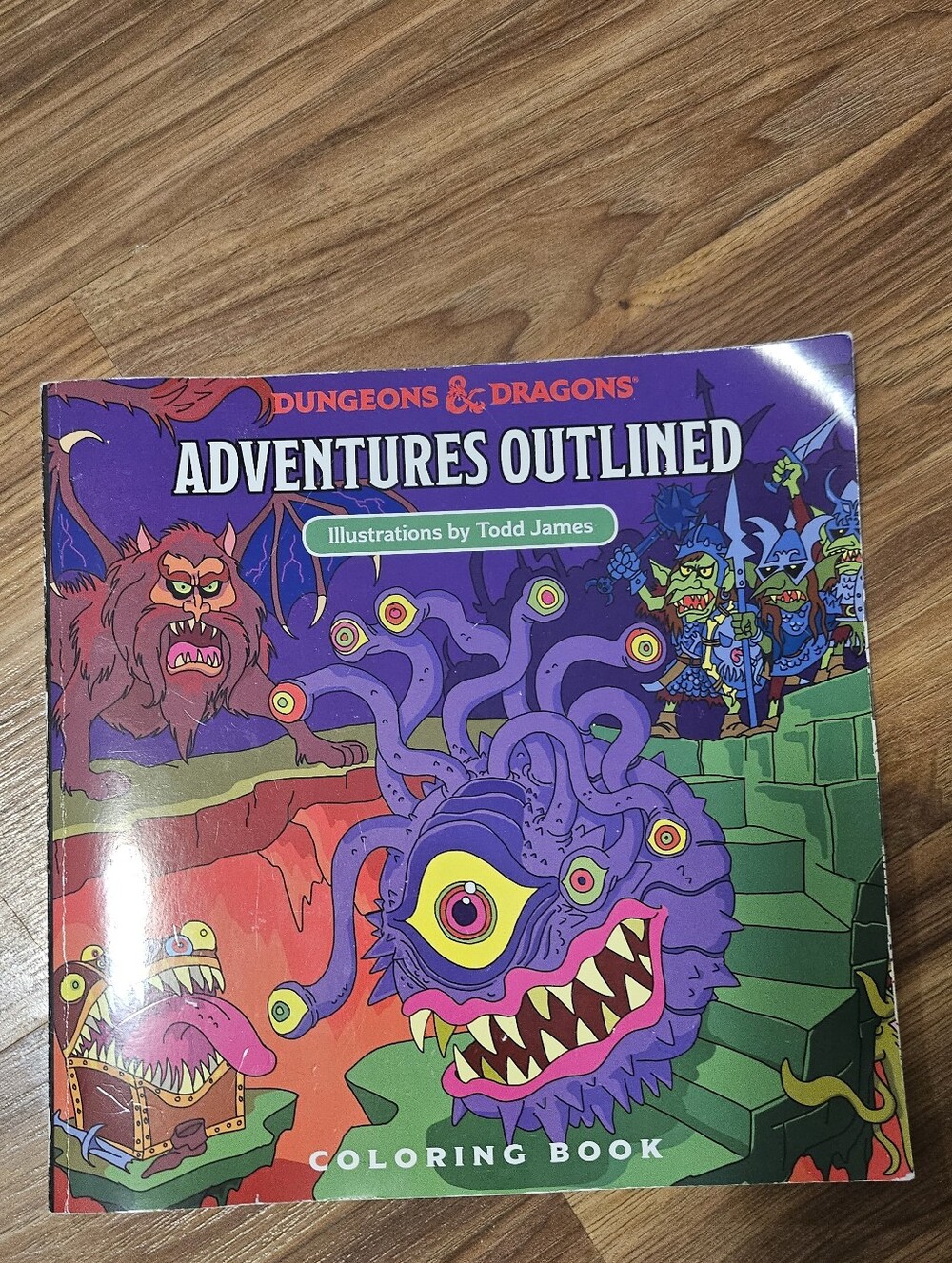 Dungeons & Dragons Adventures Outlined Coloring Book - Purple